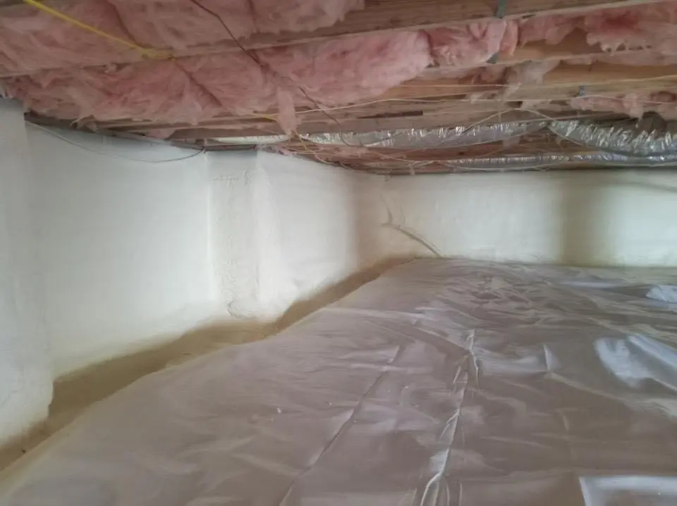 Crawl space encapsulation with closed-cell spray foam for Spray Foam Roofing in Dothan