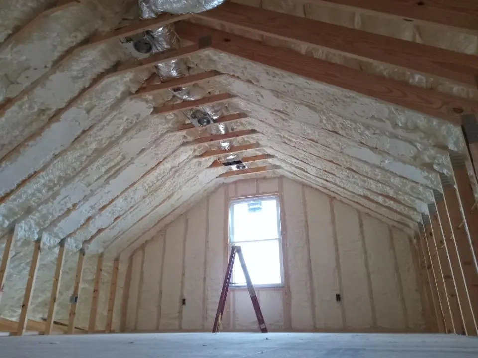 Spray foam roofing application for Crawl Space Insulation project in Dothan